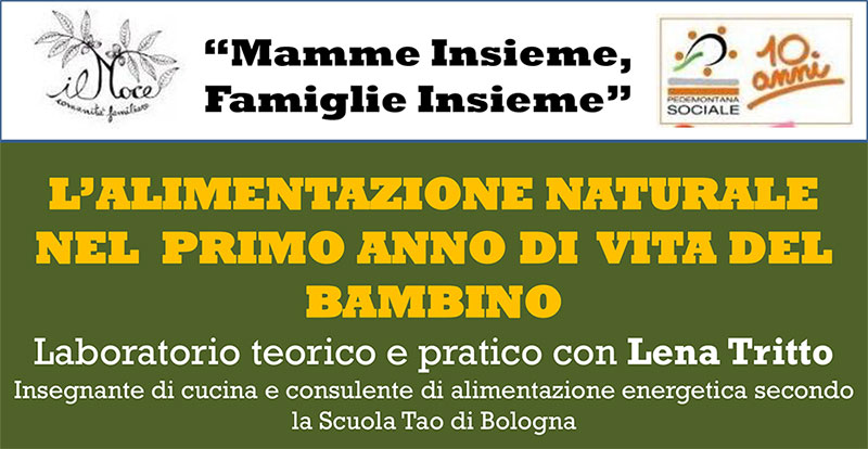 Sabato 20 ottobre - L'alimentazione naturale nel primo anno di vita del bambino